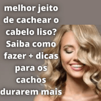 Imagem do curso ( Jeito de Cachear o Cabelo liso? Saiba como fazer + Dicas para os Cachos Durarem mais )