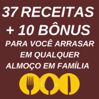 Imagem do curso 37 RECEITAS + 10 BÔNUS DE SOBREMESAS PARA ARRASAR EM QUALQUER ALMOÇO EM FAMÍLIA.