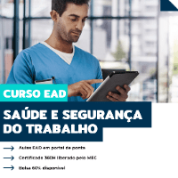Imagem do curso Curso EAD - SAÚDE E SEGURANÇA DO TRABALHO – Certificado 200 horas Válido em todo Brasil.