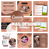 Imagem do produto Pack editáveis Nail Designer