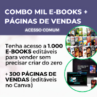Imagem do produto COMBO MIL E-BOOKS + PÁGINAS DE VENDAS - ACESSO COMUM