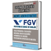 Imagem do produto CADERNO DE QUESTÕES GABARITADAS : AGENTE ADMINISTRATIVO  CANAÃ DOS CARAJÁS FGV