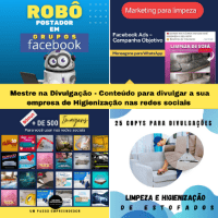 Imagem do produto Combo Master Redes sociais - Para o segmento de limpeza e Higienização de Estofados