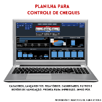 Imagem do produto Planilha para controle de cheques