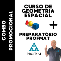 Imagem do produto COMBO PROMOCIONAL - PREPARATÓRIO PROFMAT 2023.2 - AO VIVO E GRAVADO E GEOMETRIA ESPACIAL