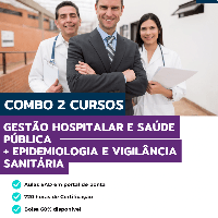 Imagem do produto Combo - Curso EAD Gestão Hospitalar e Saúde Pública + Epidemiologia e Vigilância Sanitária -  720 horas de Certificação Liberada pelo MEC