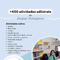 Imagem do curso +450 ATIVIDADES EDITÁVEIS DE LÍNGUA PORTUGUESA