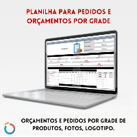 Imagem do produto Planilha para pedidos e orçamentos por grade