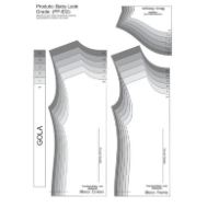 Imagem do produto Molde em PDF com graduação da peça baby look feminina