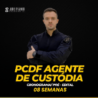 Imagem do produto CRONOGRAMA PCDF AGENTE DE CUSTÓDIA PRÉ-EDITAL - 08 SEMANAS