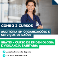 Imagem do produto Combo 2 Cursos - Auditoria em Organizações e Serviços de Saúde [GRÁTIS - Curso Epidemiologia e Vigilância Sanitária] - 720 horas de Certificação Liberada pelo MEC.