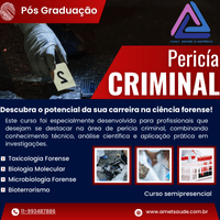 Imagem do curso Pós Graduação Lato Sensu em Perícia Criminal