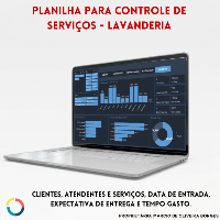 Imagem do produto Planilha para Gestão Controle de Serviços - Lavanderias