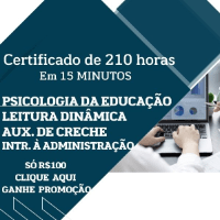 Imagem do produto Certificado 210 HORAS em 5 MIN. PEDAGOGIA