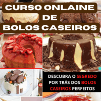 Imagem do curso E-book Curso de Bolos Caseiros passo a passo