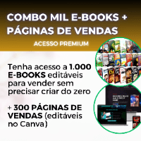Imagem do produto COMBO MIL E-BOOKS + PÁGINAS DE VENDAS - PREMIUM