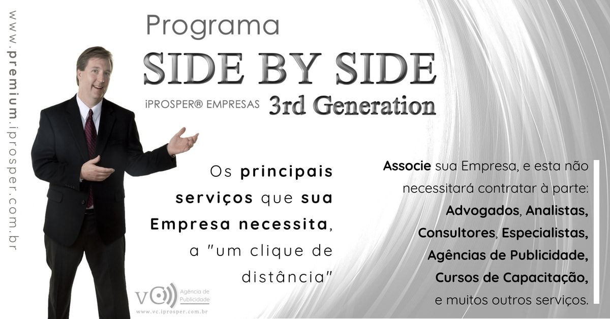 Imagem do produto Programa SIDE BY SIDE 3rd GENERATION | Assessoria e Consultoria Online em Tempo Real para sua Empresa - Assinatura Plano Bronze Anual