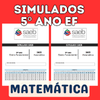 Simulados do Saeb 2025 - 5º ano de Matemática + Recursos de Correção