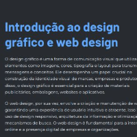 Imagem do curso DESIGN GRÁFICO E WEB DESIGN