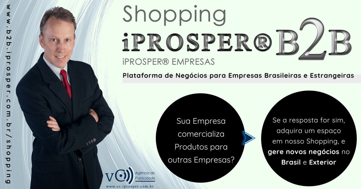 Imagem do produto SHOPPING iPROSPER® B2B | Plataforma de Negócios para sua Empresa gerar negócios no Brasil e Exterior | Assinatura Semestral Plano Premium