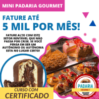 Imagem do produto Curso Mini Padaria Gourmet - Fature até R$ 5 Mil por Mês em Casa, Gastando pouco dinheiro!