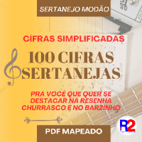 Imagem do produto 100 Cifras Sertanejas Simplificadas para Violão