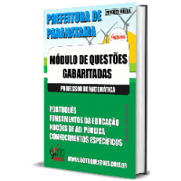 Imagem do produto MÓDULO DE QUESTÕES: PROFESSOR DE MATEMÁTICA PARANATAMA 2022