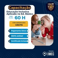 Imagem do produto CAPACITAÇÃO EDUCAÇÃO INCLUSIVA APLICADA NA EDUCAÇÃO BASICA 60H
