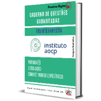 Imagem do produto CADERNO DE QUESTÕES GABARITADAS: FISIOTERAPEUTA, INSTITUTO AOCP