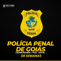 Imagem do produto CRONOGRAMA POLÍCIA PENAL DE GOIÁS (PPGO) PÓS-EDITAL - 08 SEMANAS