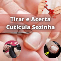 Imagem do curso (Como Tirar e Acerta Cuticula Sozinha) + Amolecer Cuticula Receita Caseirinha + Decorações De Unhas