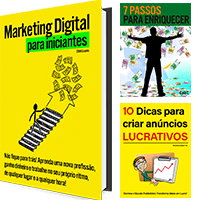Imagem do curso 3 e-books: Marketing Digital para iniciantes; 7 Passos para Enriquecer; 10 Dicas para Criar Anúncios Lucrativos