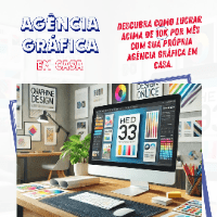 Imagem do curso Agência Gráfica em Casa - Curso/Vídeo Aula passo a passo