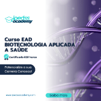 Imagem do curso Curso EAD - BIOTECNOLOGIA APLICADA À SAÚDE - Certificado 620 horas Liberado pelo MEC.
