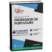 Imagem do produto CADERNO DE QUESTÕES GABARITADAS: PROFESSOR DE PORTUGUÊS, FUNVAPI.