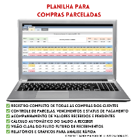Imagem do produto Planilha Controle de Compras Parceladas de Clientes