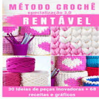 Imagem do produto EBOOK MÈTODO CRÔCHE RENTAVEL 3.0 + 3 BÔNUS ESPECIAIS