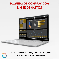 Imagem do produto Planilha de compras com limite de gastos