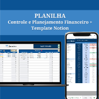 Imagem do produto Planilha de Controle e Planejamento Financeiro + Template Notion