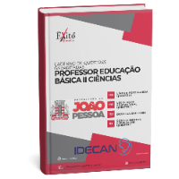 Imagem do curso CADERNO DE QUESTÕES GABARITADAS: PROFESSOR DE CIÊNCIAS, IDECAN JP