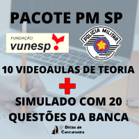 Imagem do curso PACOTE VUNESP PM SP