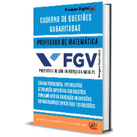 Imagem do produto CADERNO DE QUESTÕES GABARITADAS : PROFESSOR DE MATEMÁTICA FGV