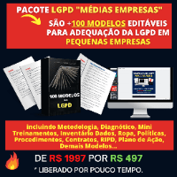 Imagem do curso PACOTE LGPD "NAS PEQUENAS EMPRESAS