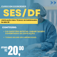 Imagem do curso 310 Questões Comentadas de Legislação para Técnico de Enfermagem da SES/DF