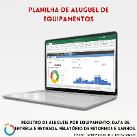 Imagem do produto Planilha de Aluguel de Equipamentos