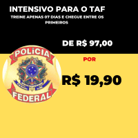 Imagem do produto RESUMÃO: COMO PASSAR NO TAF EM 7 DIAS - 19,90
