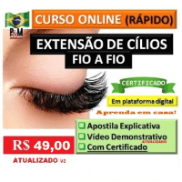 Imagem do produto CURSO DE EXTENSÃO DE CÍLIOS FIO A FIO CLÁSSICO (Atualizado)