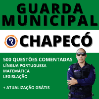 Imagem do produto POLÍCIA MUNICIPAL DE CHAPECÓ + 600 QUESTÕES COMENTADAS