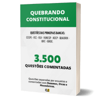 Imagem do curso Quebrando Questões de Constitucional: 3.500 Questões comentadas com Dicas, Resumos e Mnemônicos.