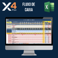 Imagem do produto X4Plan - Planilha Fluxo de Caixa Empresarial + Conciliação Bancária + Pagamentos e Recebimentos + Análise Financeira + Relatórios Automáticos + Manual